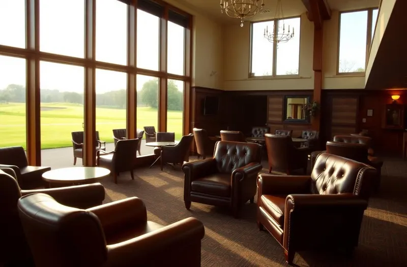 Golf clubhouse interior with a Wi-Fi access point